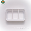 Microwavable 3 Compartment Disposable Plastic Bento Box Soup